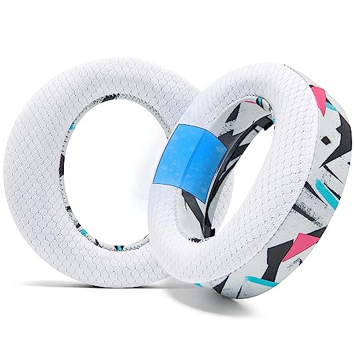 WC Freeze Pulse 3D - Cooling Gel Earpads for Sony PS5 Pulse 3D | Made by Wicked Cushions | Thicker Cushion & Wider Opening | 90's White - color: 90's White