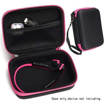 Protective case for Shokz openrun, openrun pro, openrun Mini, openmove, opencomm, Aftershokz Aeropex, OpenMove, Trekz, Trekz Mini, Trekz Air, Bluez 2, 2S; - color: Black with pin zip