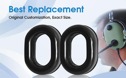 Replacement Seals Ear Pads Cover Cups GA Headset Cushions for David Clark H10-60 H10-20 H10-13.4 H10-76 H10-30 H10-13S Aviation Earmuffs Headphones(2 Pack)