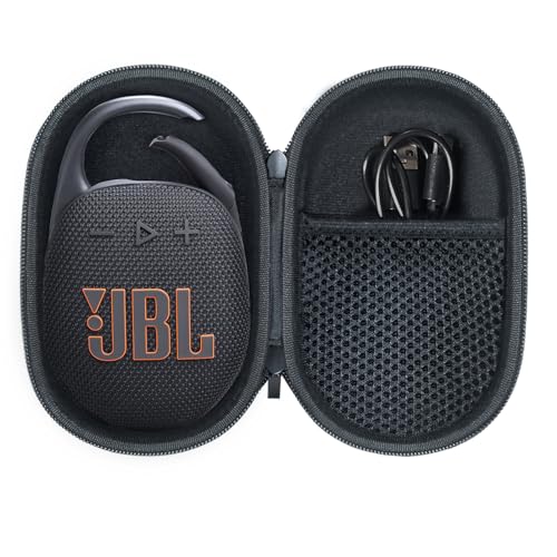 Case for JBL Clip 5 Portable Bluetooth Speaker, Cover for JBL Clip 5 Speaker, Waterproof and Dustproof Feature, for Home, Outdoor and Travel(Black) - Box Only - color: Black