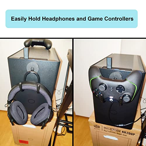 YYST Magnetic Headset Headphone Holder for Computer/Gaming Headsets, Headphone, up to 1 kg(2 lbs)- No Headsets (2)