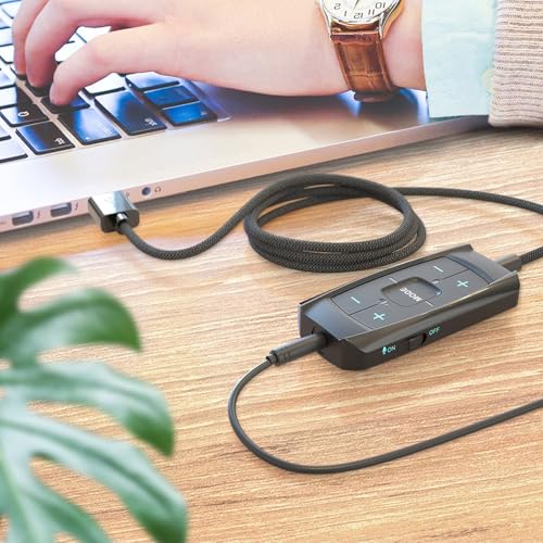USB External Sound Card 7.1 Surround Auditory Adapter with Sound Control for PC Gaming Headsets Long Cable