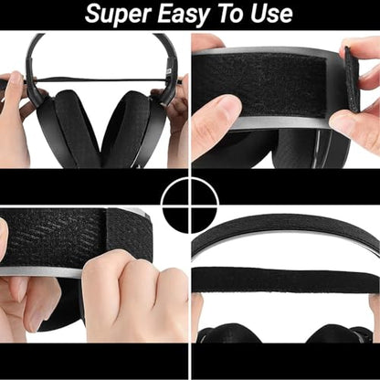 1 Pair Ear Pads Replacement and 1 Headband for SteelSeries Arctis 7/7+/7P/7P+/7X/7X+/9/9X/Pro/Prime, with Noise Isolating Foam, Memory Sponge Net - Black - Do Not Fit Any Arctis Nova