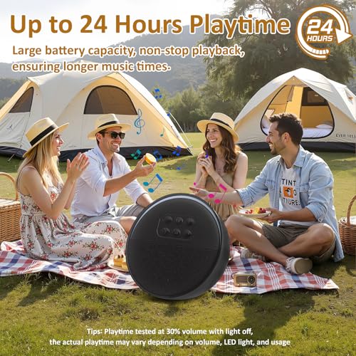Portable Bluetooth Speaker, Mini Speaker Bluetooth 5,12-Hour Playtime, Wireless, Speaker for Home Cute Fashion Style for Bedroom Kitchen Desk Office Party Outdoor Travel