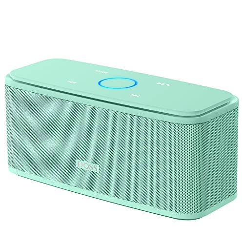 DOSS SoundBox Touch Wireless Bluetooth Speaker-12W HD Sound with Rich Bass | Portable & Small Design, IPX5 Waterproof, 20H Playtime, Handsfree, House, Office Desktop, Bedroom, Indoor Use, Green - color: Green