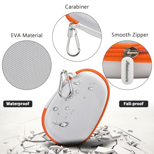 Carrying Case for JBL Clip 5 and for JBL Clip 4 Speaker - color: white
