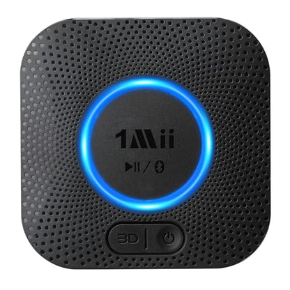 1Mii B06+ Bluetooth Receiver, Hi-Fi Wireless Audio Adapter, Bluetooth 5.3 Receiver with 3D Surround aptX HD aptX Low Latency for Home Music Streaming Stereo System - color: Black