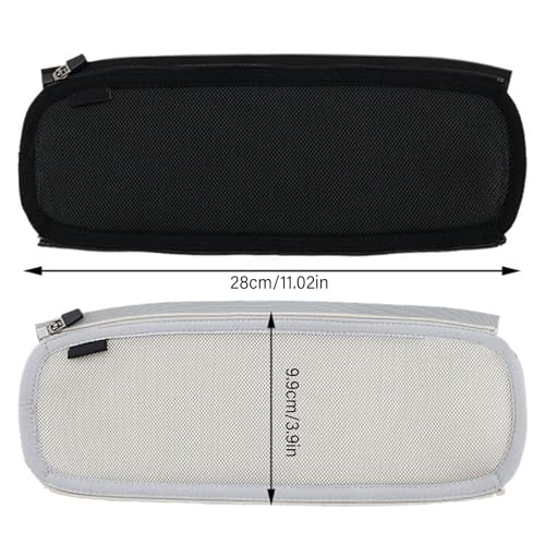 Headphone Headband Cover Sleeve for DT270PRO Sweat Absorbent Design with Zippers Closure Antislip Feature Breathable Headband Sleeve for Headphones - color: Black