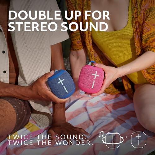 Ultimate Ears WONDERBOOM 4 Portable Waterproof Speaker - Sand | Balanced 360-degree sound and bass, dustproof, floating speaker, 131ft (40m) range - color: Sand