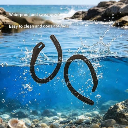 1Pair Silicone Ear Hooks for Buds/Buds 4 Earphone Ear Hook Secures Fit & Antislip Design for Sports and Travel - color: White
