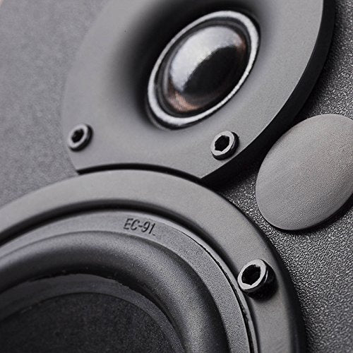 Edifier R1700BT Bluetooth Bookshelf Speaker - Active Near-Field Studio Monitors - Powered Speakers 2 Setup Wooden Enclosure - 66w RMS - color: black and walnut