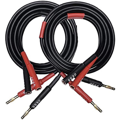 CNCESS Banana Male to Female Extension Cable, 3 ft, 2-Pack - size: 3 Feet