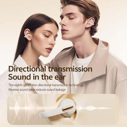 Clip On Earbuds Bluetooth 6.0, Open Ear Wireless Headphones for Small Ears & Glasses Wearers, Lightweight Ear Clip Earphones with Touch Control, 40H Playtime IPX6 for Work Travel Gym (Purple)