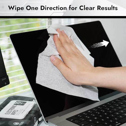 Air Jungles Electronic Wipes Screen Cleaner 70 Count, XL 8x10 Inch | No Cloth Needed, Cleaning LED Screen, TV, Computer, Tablet, Phone, Laptop, Monitor, Smart Watch, Headphone & Gaming Equipment - size: 70 Count (Pack of 1)