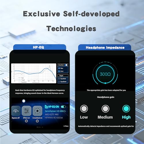 Luxsin X9 Desktop DAC & Headphone Amplifier, AK4191+AK4499EX, HP-EQ, Crossfeed, DSD512 PCM 768kHz/32Bit, APP/Web UI Wireless Control, with Remote Controller