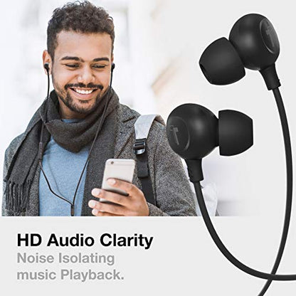 Thore Compatible with iPhone Earbuds (Apple MFi Certified) Lightning Connector in-Ear Earphones (V60) Wired Headphones with Microphone for iPhone 14 Pro Max/13/12/11/XR/Xs - Black - color: Black