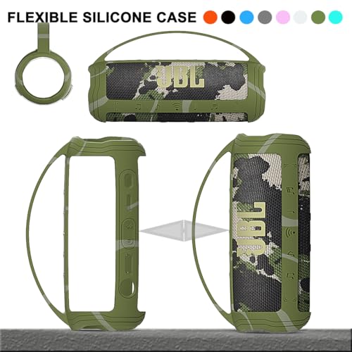 JCHPINE Silicone Cover Case for JBL Flip 6 Portable Bluetooth Speaker - color: Camo