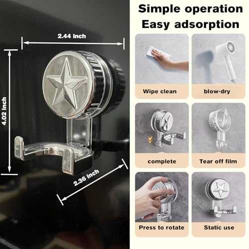 Innovative Design with a Strong Suction Type Headphone Hook on a Smooth Surface,PC Headset Paste Vacuum Suction Earphone, Music Headset,PC Game Headsets,Video GamesEarphone Hook