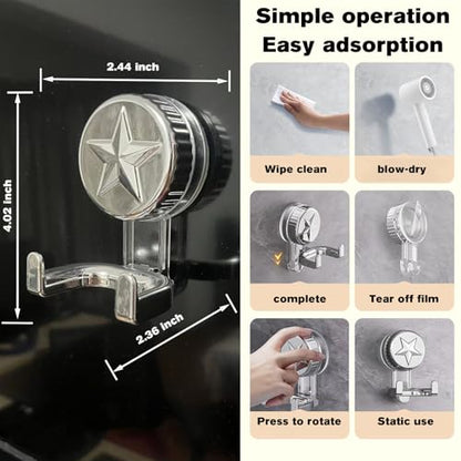 Innovative Design with a Strong Suction Type Headphone Hook on a Smooth Surface,PC Headset Paste Vacuum Suction Earphone, Music Headset,PC Game Headsets,Video GamesEarphone Hook