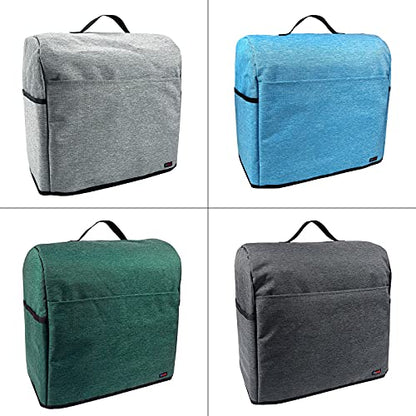 Stand Mixer Dust-proof Cover with Organizer Bag for Kitchenaid Mixer, Multi Pockets for Various Kitchen Appliance Accessories (Blue, 4.5-5 Quart)