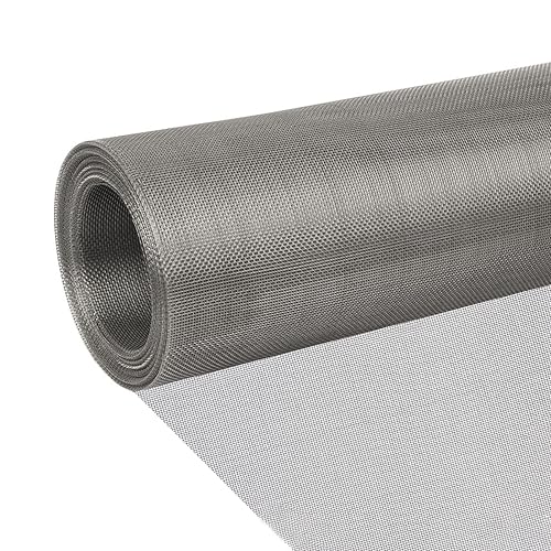 Stainless Steel Wire Mesh Screen 15.7"x78.7", 1mm Hole 20Mesh Never Rust | Sturdy and Heat Resisting Metal Mesh Sheet, 0.3mm Fine Wire Easy to Cut for Vent, Window Screen, Rodents, Cage, DIY