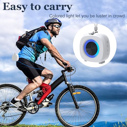 Bluetooth Speaker Portable Media Players Clear Loud Stereo Sound Deep Bass Wireless Speaker With Lights TWS IPX5 Waterproof Small Speakers Long Playtime for Home/Party/Outdoor/Beach Electronic Gadgets - color: Silver