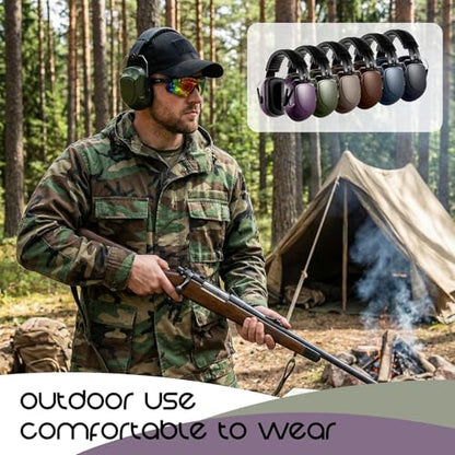 12 Pcs Adults Kids Ear Protection Noise Cancelling Headphones Shooting Ear Muffs Bulk 27dB Noise Reduction Earmuffs Hearing Protection for Gun Range Outdoor Mowing - size: Universal Fit (kids & Adults), style: Shooting Style 2
