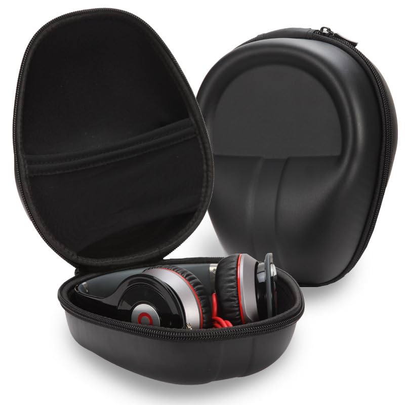 Hard Shell Headphone Case for Sony MDR7506 MDR-ZX770BT MDR-XB950BT WH-CH720N, Beats Solo3, Audio-Technica ATH-M50X ATH-M40x ATH-M30x, JVC, Skullcandy, JBL, Sennheiser Over Ear Headphones Headset Case