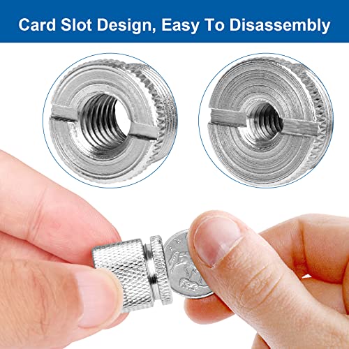 Mic Stand Adapter Set,8 Pcs Mic Thread Adapters-5/8 Female to 3/8 Male and 3/8 Female to 5/8 Male,5/8 Female to 1/4 Male and 1/4 Female to 5/8 Male-Screw Adapter for Microphone Stand Boom Arm-Silver - color: Silver