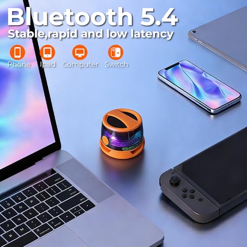 G200 Magnetic Bluetooth Speaker with RGB Lights - color: An orange