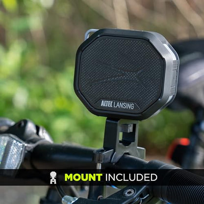 Altec Lansing - Portable Bluetooth Speaker, Waterproof IP67 - color: Black