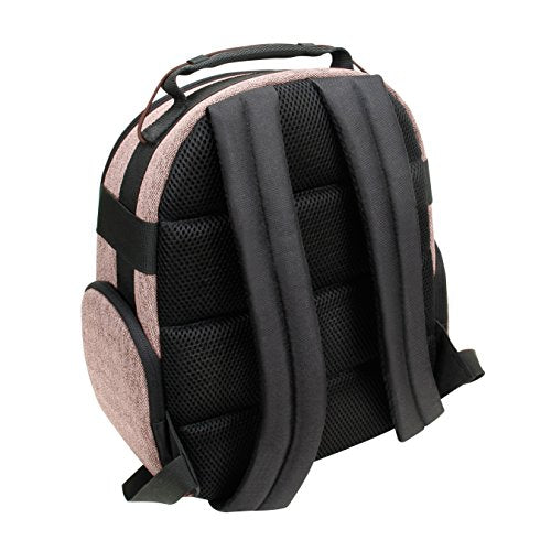 USA Gear VR Headset Backpack Travel Case Fits Meta Quest 3S, 3, 2, Controllers and Accessories - Virtual Reality Gaming Bag with Customizable Interior Dividers, Padded Backpack Straps (Brown) - color: Brown