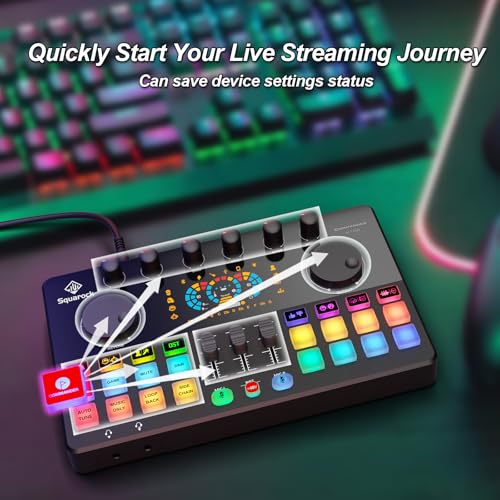 Podcast Equipment Bundle for 4, All-in-One Audio Mixer with Dynamic Micophones Noise Reduction for Live Streaming/Recording/Singing，PC,Smartphone，TikTok M100 3rd