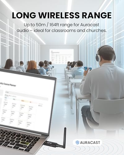 Avantree DG60 Aura - Long Range Auracast Transmitter for Hearing Aids