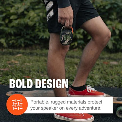 JBL Clip 4 - Portable Mini Bluetooth Speaker, big audio and punchy bass, integrated carabiner, IP67 waterproof and dustproof, 10 hours of playtime, speaker for home, outdoor and travel (Blue) - color: Blue