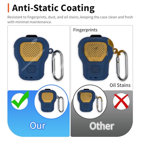 for DEWALT Wearable Bluetooth Speaker Case (Updated Version) – Soft Silicone Protective Cover,Dustproof Shockproof Anti-Scratch Sleeve for DEWALT Wearable Speaker,Blue
