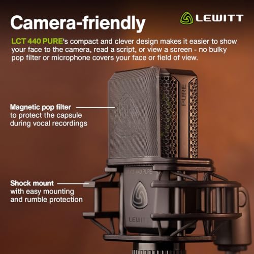 Lewitt LELCT440P LCT 440 Pure Condenser Microphone - Black