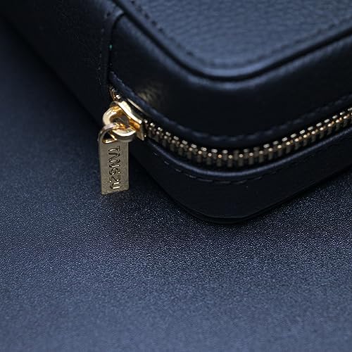 Linsoul TANGZU Leather Earphone Case, Portable Earbuds Carrying Case | Water-Resistant , Dustproof Storage Bag for IEMs, Audio Accessories, Eartips and Cables