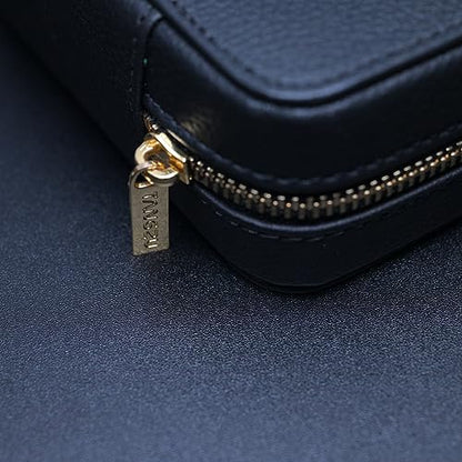 Linsoul TANGZU Leather Earphone Case, Portable Earbuds Carrying Case | Water-Resistant , Dustproof Storage Bag for IEMs, Audio Accessories, Eartips and Cables