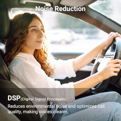UGREEN 5.4 Aux Bluetooth Adapter, Noise Cancelling 3.5mm AUX Bluetooth Car Adapter, Wireless Audio Receiver for Home Stereo/Wired Speaker, 15H Battery Life - color: Grey