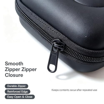 Accessories Bag Carrying Box Earphone Case (Black with Mesh) | Protective Storage - color: Black with Mesh