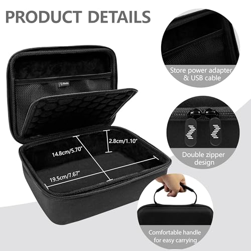 Musiin Custom Audio Interface Case Compatible with Apogee Symphony Desktop | EVA Hard Shell with Dual Zippers, Mesh Pocket & Handle, Protective Storage for Studio Recording, Live Show & Travel Bag