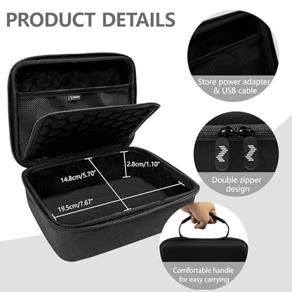 Musiin Custom Audio Interface Case Compatible with Apogee Symphony Desktop | EVA Hard Shell with Dual Zippers, Mesh Pocket & Handle, Protective Storage for Studio Recording, Live Show & Travel Bag