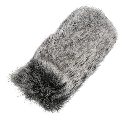 Windscreen Muff And Foam, Mic Muff Professional Windproof Microphone Furry Windscreen, Windshield Wind Muff for Videomic Video Microphone