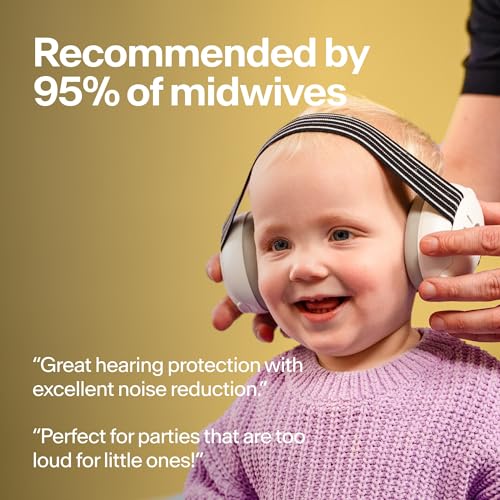 Alpine Muffy Baby Ear Muffs Noise Protection | Toddler Ear Protection | For babies up to 4 years | 24dB Sound Reduction | Baby Hearing Protection | Noise Reduction | Baby Essentials New Mom Gifts - color: Yellow