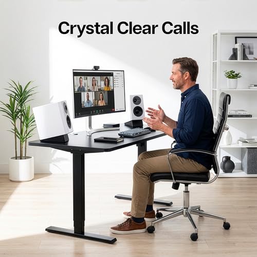 VIVO Medium 5 x 8 inch Desktop Speaker Stands, Desk Studio Wedge with 15° Tilt Design, Audio Stand Riser for Bookshelf Speakers, Anti-Vibration, Set of Two, Black, STAND-SP2A-M - size: 5 x 8 inch
