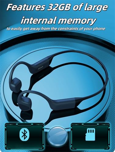 Swimming Bone Conduction Bluetooth Headset, Pink