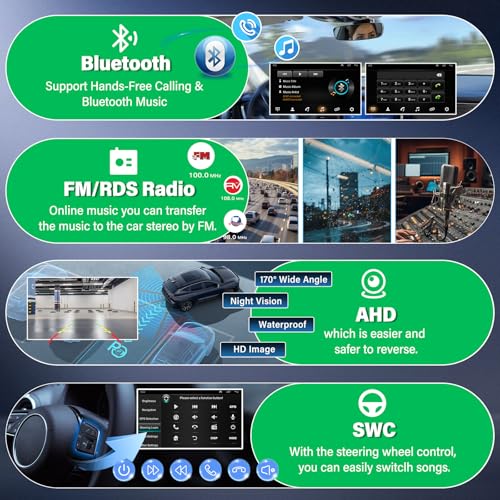 9'' Car Stereo for Jeep Compass Patriot 2010-2016 with Wireless Carplay Android Auto, Android 13 Touch Screen Car Radio Receiver with GPS WiFi BT EQ DSP FM SWC Mic Backup Camera 2+32GB - style: 9 INCH