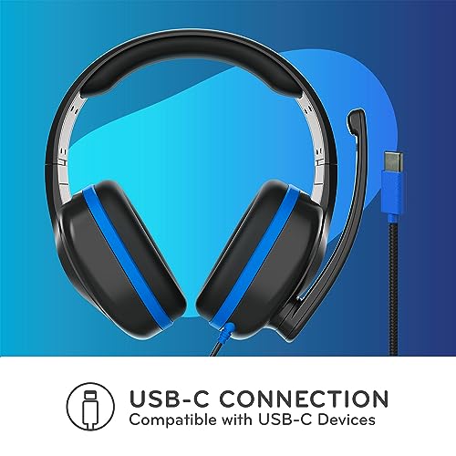 TWT Audio REVO TW330 Over-Ear Wired Headphones With Mic Boom - USB-C | Noise Reducing Headset, Built In Microphone, For Classrooms, School, Students, Teachers, Universal Device Compatibility - style: USB Type C