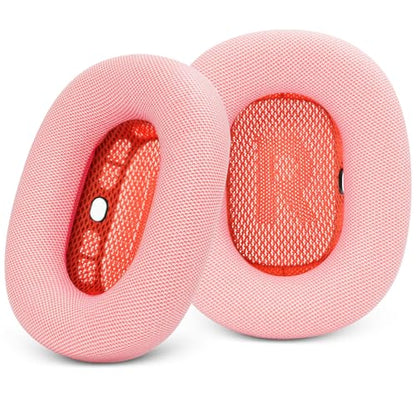 GEVO Upgraded Ear Cushions Replacement Earpads for AirPods Max 1 & 2 Headphones, Protein Leather Ear Pads Ear Covers Cups with Memory Foam and Magnet for AirPods Max 1 & 2 (Pink) - color: Pink
